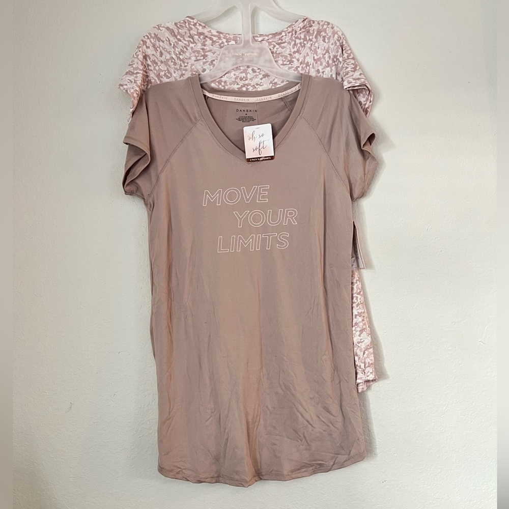 NWT Danskin “Oh So Soft” 2 Pack Sleepshirts - Picture 3 of 12